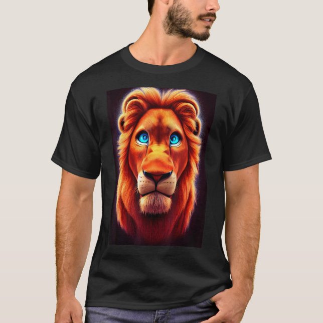Camiseta Rey De La Selva En África León Regal (Anverso)