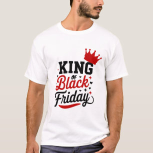 Camiseta Rey de la tipografía de la corona del Viernes Negr