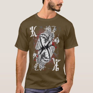 Camiseta Rey de las espadas Splatter Rey - Diseño de póquer