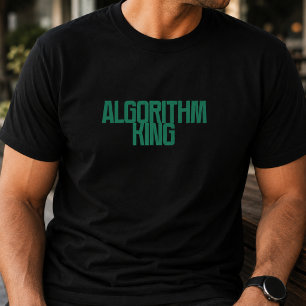 Camiseta Rey de los Algoritmos Ciencia de Datos Aprendiza
