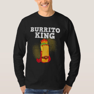 Camiseta Rey de los burritos  Tortilla Cocina Mexicana Comi