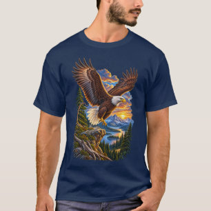 Camiseta Rey de los Cielos del Norte – Águila Calva Vintage