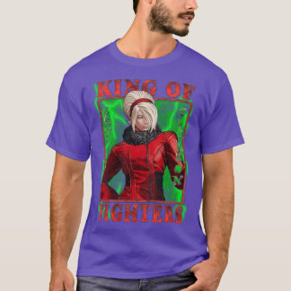 Camiseta Rey de los luchadores XV Luz de fuego burlona Ash
