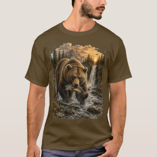 Camiseta Rey de los Rápidos – Oso Grizzly Vintage