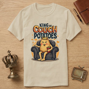 Camiseta Rey de los Vagos de Sofá Diseño Divertido de Patat