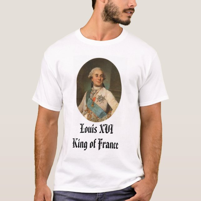 Camiseta Rey de Louis XVI de Francia (Anverso)