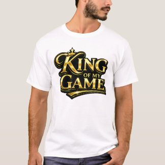 Camiseta Rey de mi juego regalo cita corona de oro