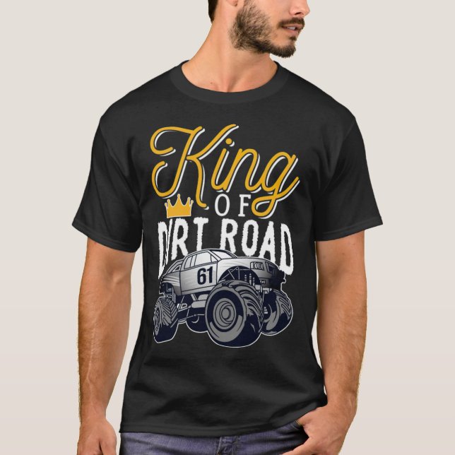 Camiseta Rey de negro sucio (Anverso)