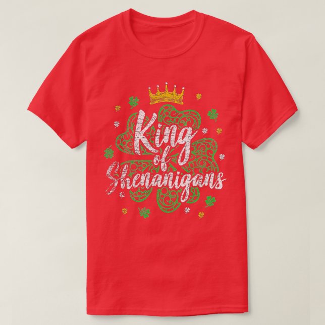 Camiseta Rey De Shenanigans - Día Gracioso De Los Simpatiza (Diseño del anverso)