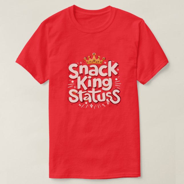 Camiseta Rey de Snacks (Diseño del anverso)