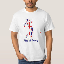 Camiseta Rey de Swing | Jugador de golf bandera de la Unión