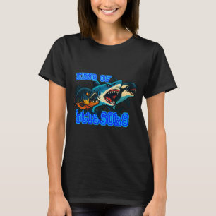 Camiseta Rey de Tijeras PNG, Tiburón Agresivo Piranha Orc