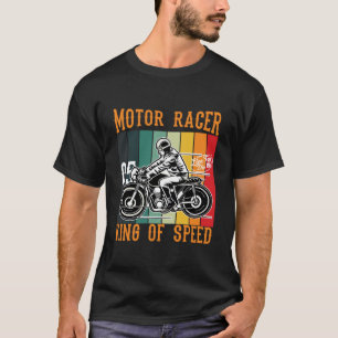 Camiseta Rey de velocidad del piloto de carreras del motor