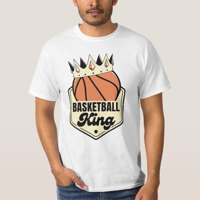 Camiseta Rey del baloncesto - Diseño al estilo de la calle  (Anverso)