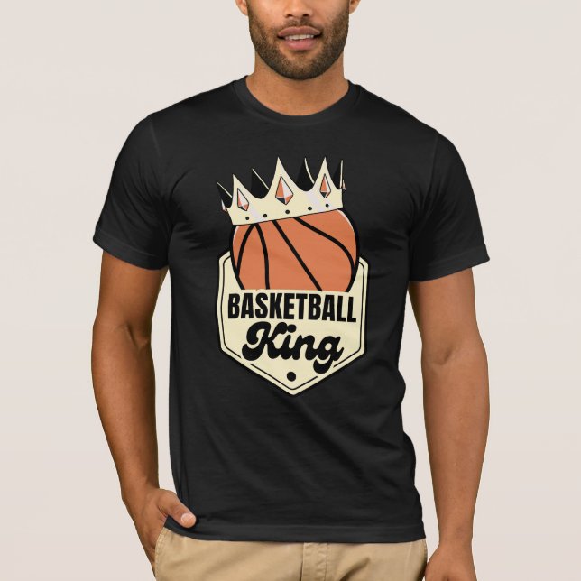 Camiseta Rey del baloncesto - Diseño al estilo de la calle  (Anverso)