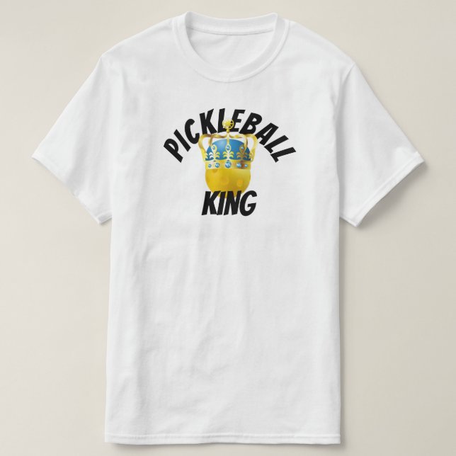 Camiseta Rey del baloncesto, pelota amarilla con corona (Diseño del anverso)