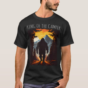 Camiseta Rey Del Bigfoot De Camping Senderismo