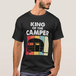 Camiseta Rey Del Camper RV Van Funny Camping Camper Hombres