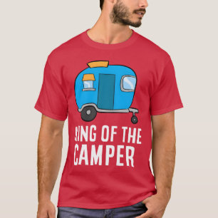Camiseta Rey del camping del autocaravana Papá del autocara