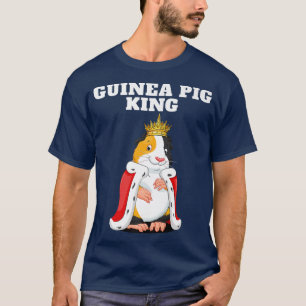 Camiseta Rey del cerdo guineano masculina cerdo Mascota gui