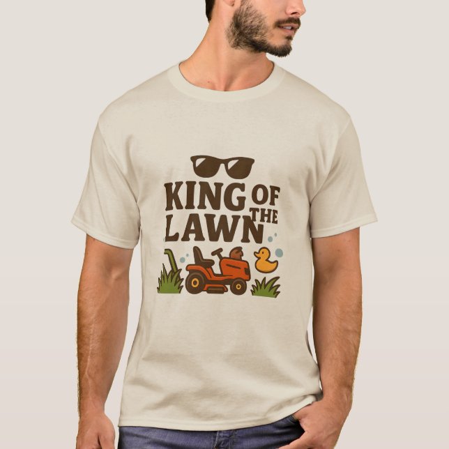 Camiseta Rey del césped – Edición para papá (Anverso)