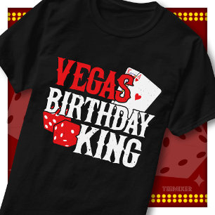 Camiseta Rey del Cumpleaños de Vegas Grupo Equipo de la Fie