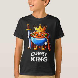 Camiseta Rey del Curry Frase Divertida Amante de la Comida 
