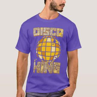 Camiseta Rey del Disco masculino bailando música retro de l