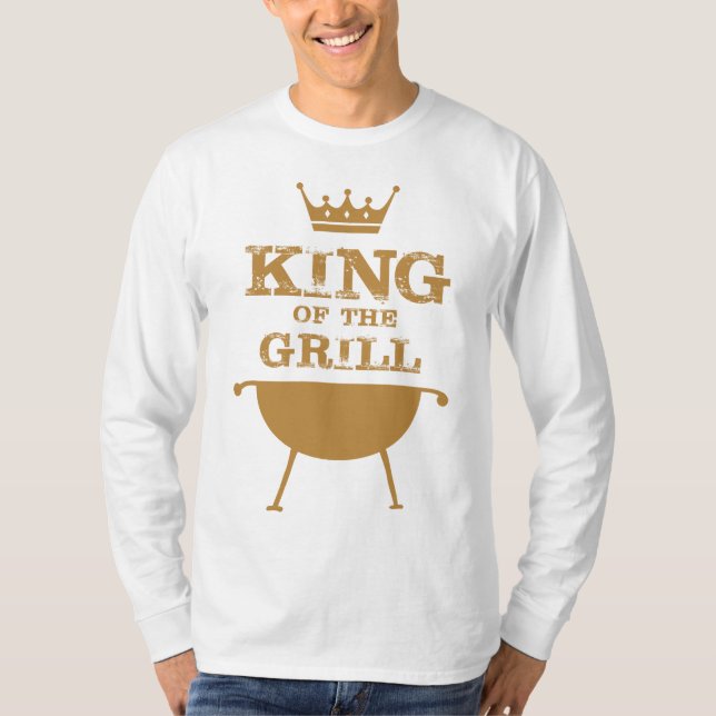 Camiseta Rey Del Grill, Oro (Anverso)