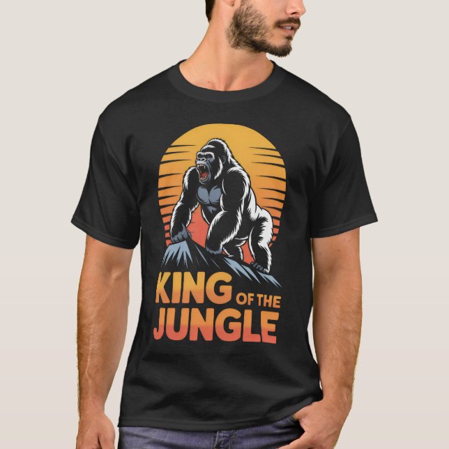 Camiseta Rey Del Jungle - Gorila (Anverso)