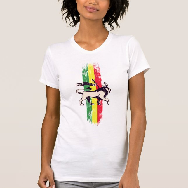 Camiseta Rey del león del reggae (Anverso)
