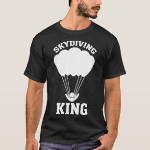 Camiseta Rey del paracaidismo Ilustración Silueta de paraca