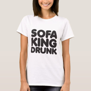 Camiseta rey del sofá bebido