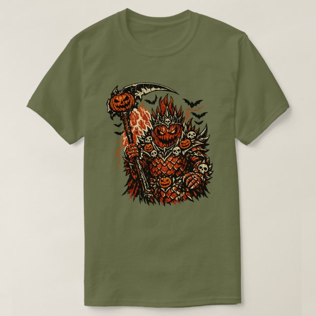 Camiseta Rey Demonio de Pitahaya de Halloween — Retro Oscur (Diseño del anverso)