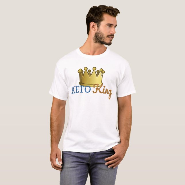 Camiseta Rey divertido Crown del Keto (Anverso completo)