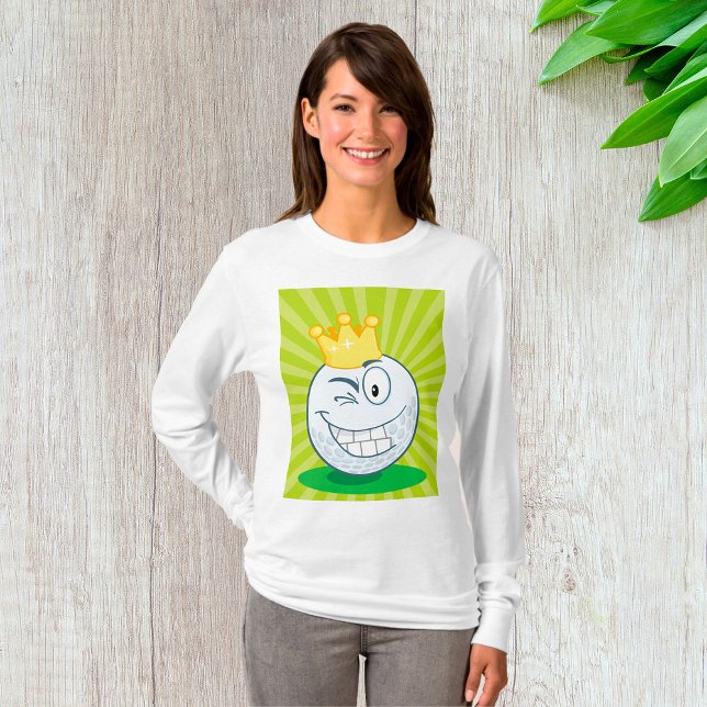 Camiseta Rey Divertido del Golf de Bolas de Golf (Subido por el creador)