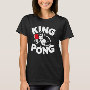 Camiseta Rey Divertido Pong - Mesa Vintage Tenis de Mesa P