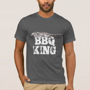 Camiseta Rey divertido T-Shirt del Bbq de la iguana