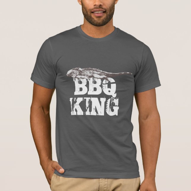 Camiseta Rey divertido T-Shirt del Bbq de la iguana (Anverso)