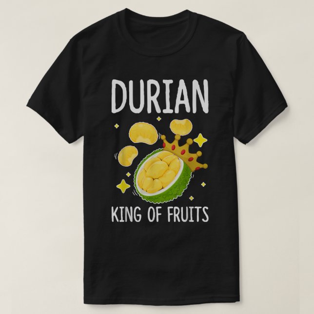Camiseta Rey Durio De Frutas Gracioso Fruit Lover Design Fr (Diseño del anverso)