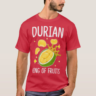 Camiseta Rey Durio De Frutas Gracioso Fruit Lover Design Fr