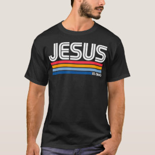 Camiseta Rey es Jesús Cruz Cristiana Dios Fe Biblia Religio