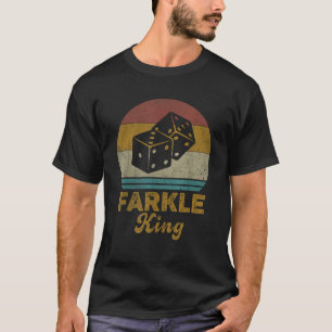 Camiseta Rey Farkle Juego de Dados Farkle Vintage para Homb