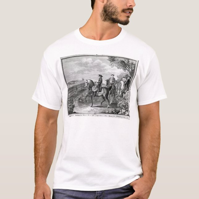 Camiseta Rey Frederick II de Prusia que revisa (Anverso)