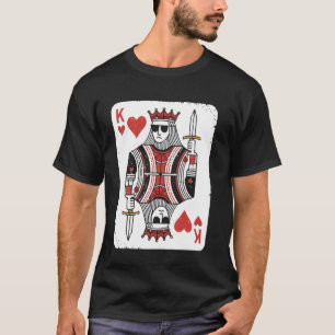 Camiseta Rey Genial De Corazones Día De San Valentín Carta