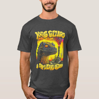 Camiseta rey gizzard y el mago lagarto chico vintage