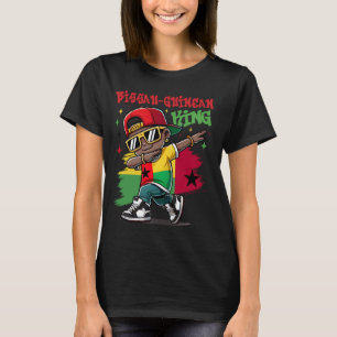 Camiseta Rey guineano Dabbing Bandera de Guinea-Bissau Pri
