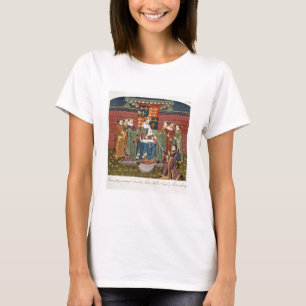 Camiseta Rey Henry VI (1421-71) que presenta una espada a