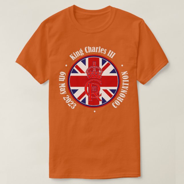 Camiseta Rey inglés III Charles Memorabilia Reyes Coronat (Diseño del anverso)