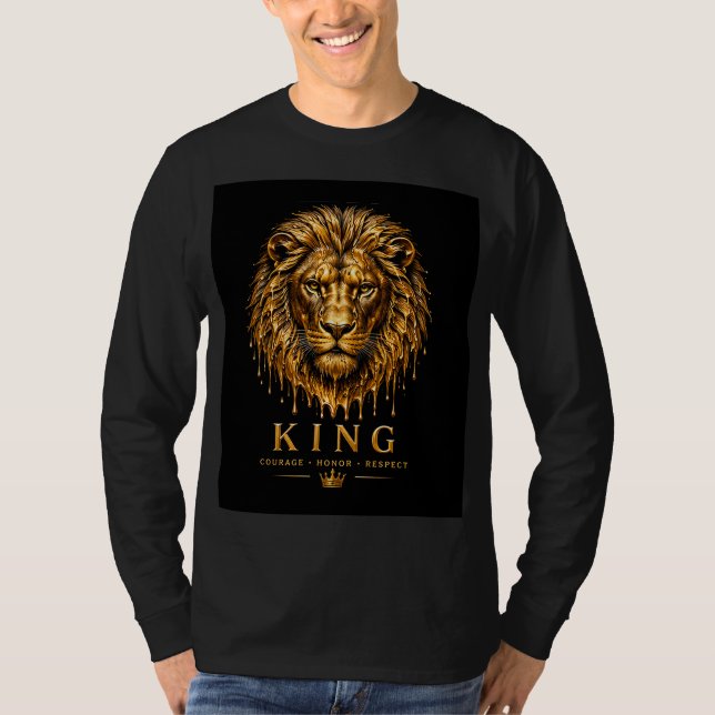 Camiseta Rey León Animal de Poder 🦁 (Anverso)